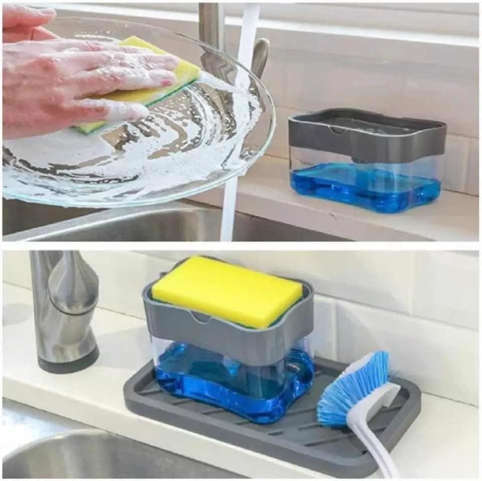 Dispensador De Jabón Líquido con Esponja
