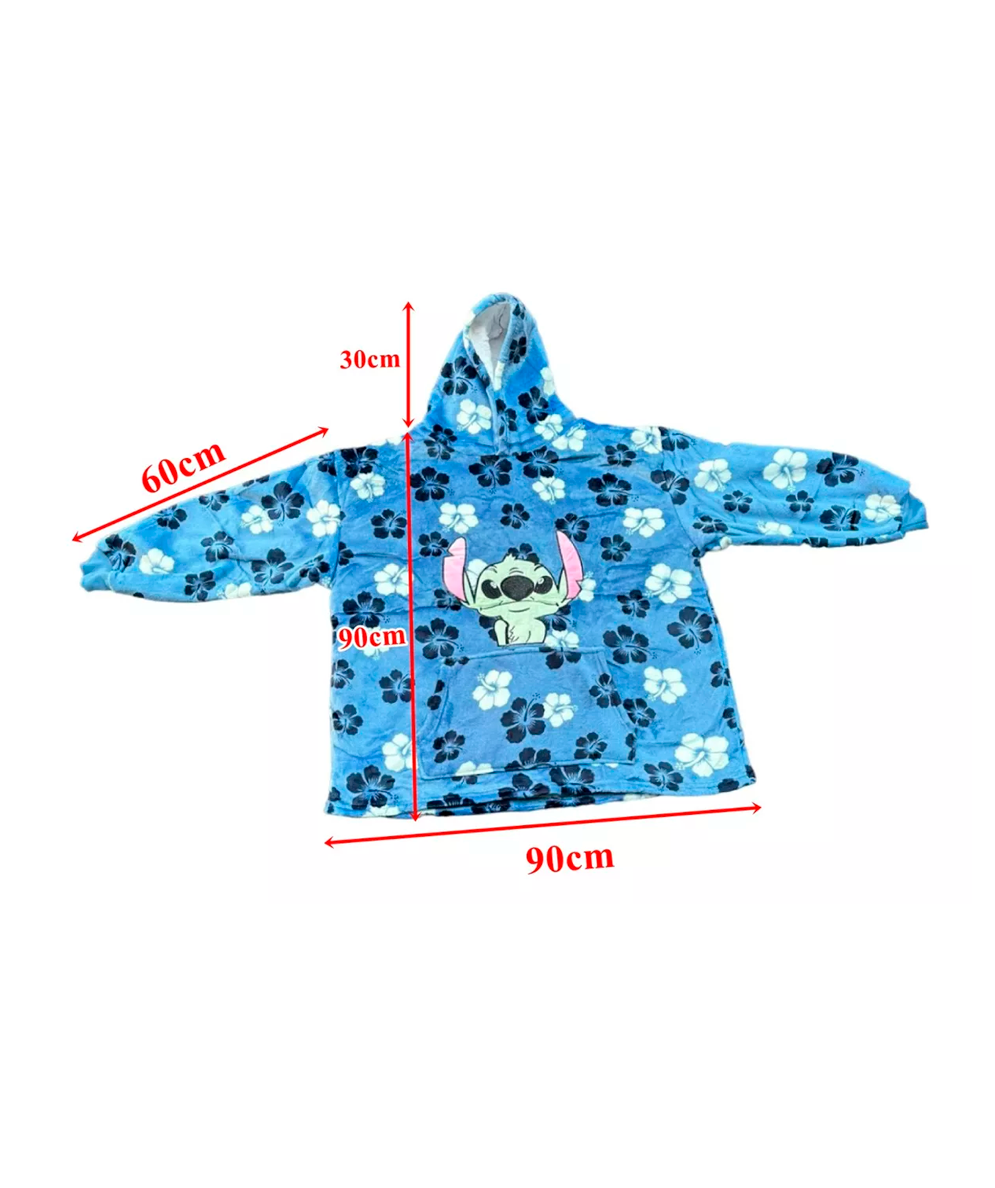 Polerón Sherpa Capucha Diseño Stitch Pre