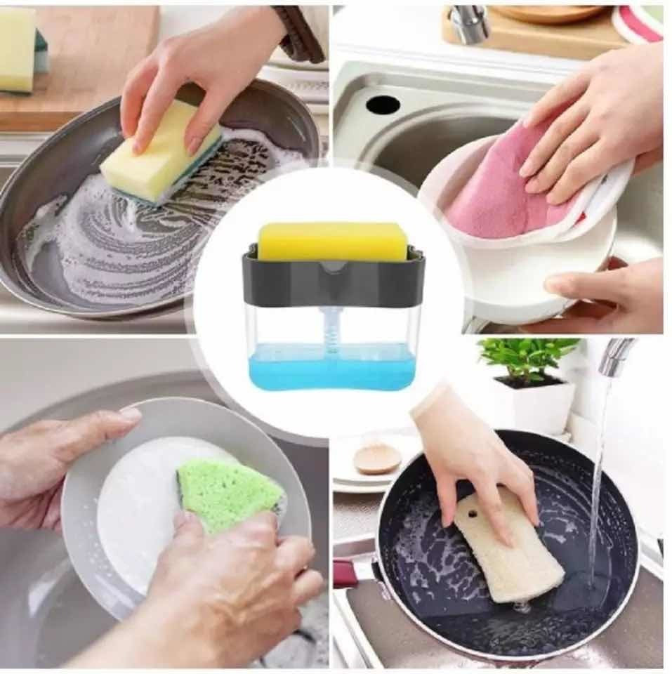 Dispensador De Jabón Líquido con Esponja