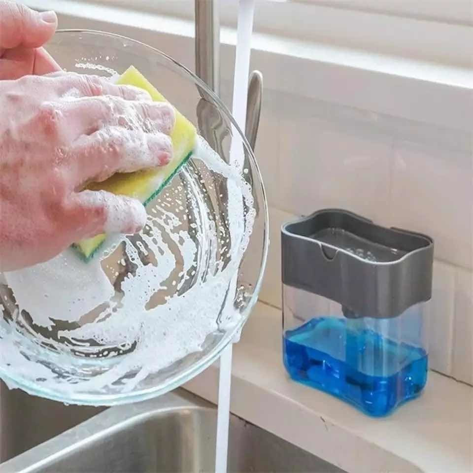 Dispensador De Jabón Líquido con Esponja